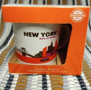 New York Orange & White Destination Mug